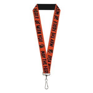 Lanyard - 1.0" - Star Wars Darth Vader MAY THE FORCE BE WITH YOU