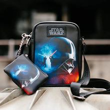 Load image into Gallery viewer, Bag and Wallet Combo, Star Wars Darth Vader and Obi-Wan Battle Scene