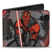 Load image into Gallery viewer, Bi-Fold Wallet - Star Wars The Clone Wars Darth Maul