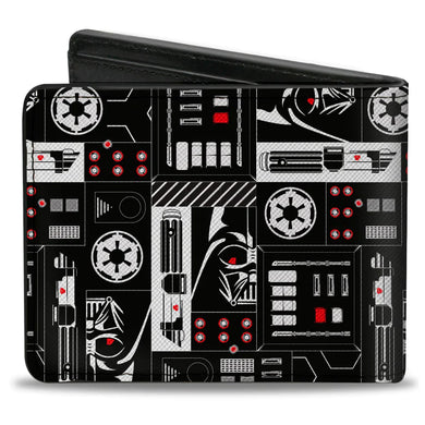 Bi-Fold Wallet - Star Wars Darth Vader Icons Collage