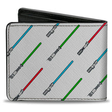 Load image into Gallery viewer, Bi-Fold Wallet - Star Wars Lightsabers