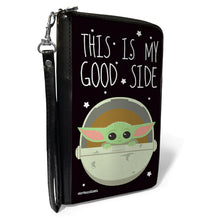 Load image into Gallery viewer, PU Zip Around Wallet Rectangle - Star Wars The Child Chibi Pod