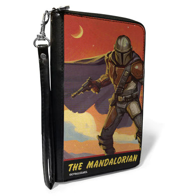 PU Zip Around Wallet Rectangle - THE MANDALORIAN